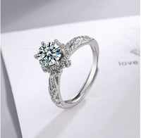 Sun solitaire ring