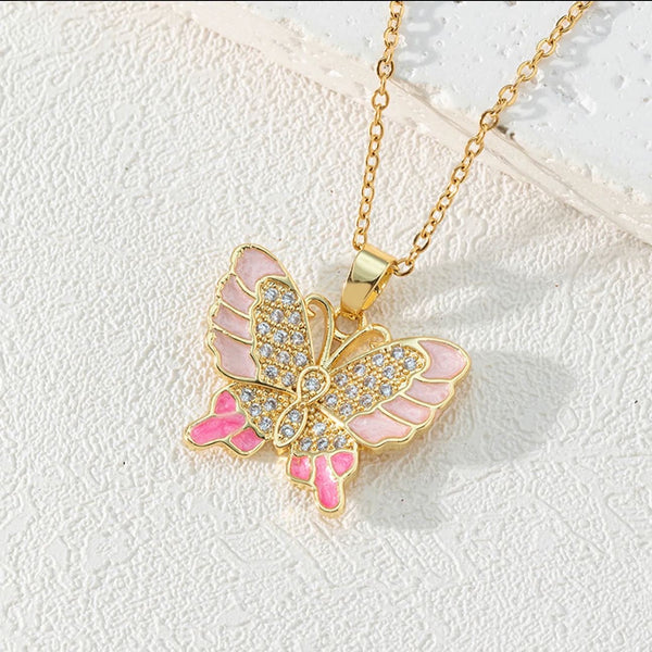 SUN Butterfly Necklace