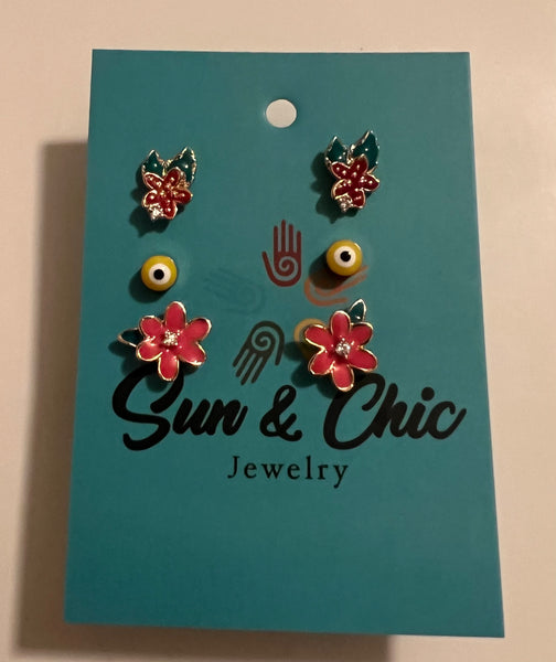 Sun Flower set earrings