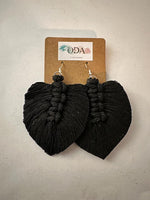 ODA Macrame Feather Earring