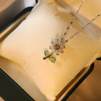 SUN Silver Flower necklace