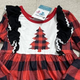 AC Red & Black Plaid Tree Dress