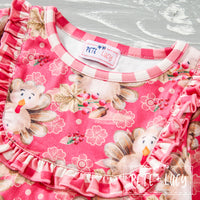 AC Turkeylicious Girl Infant Romper